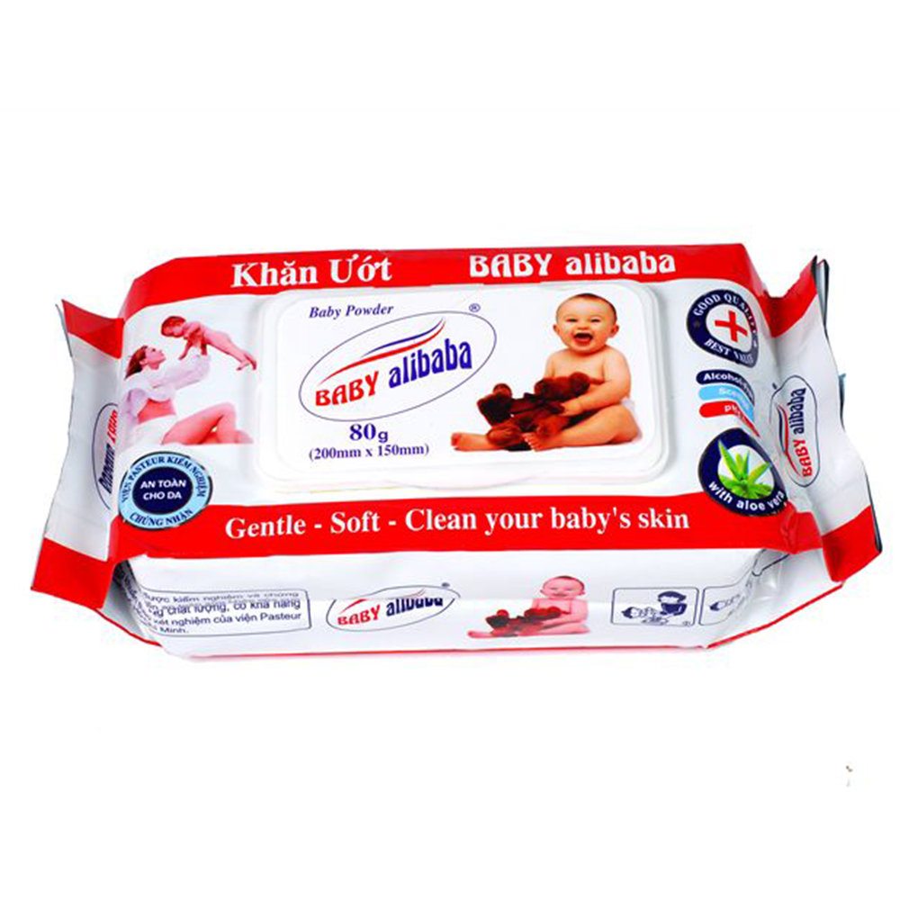 Khăn ướt BABY Alibaba 80 Miếng