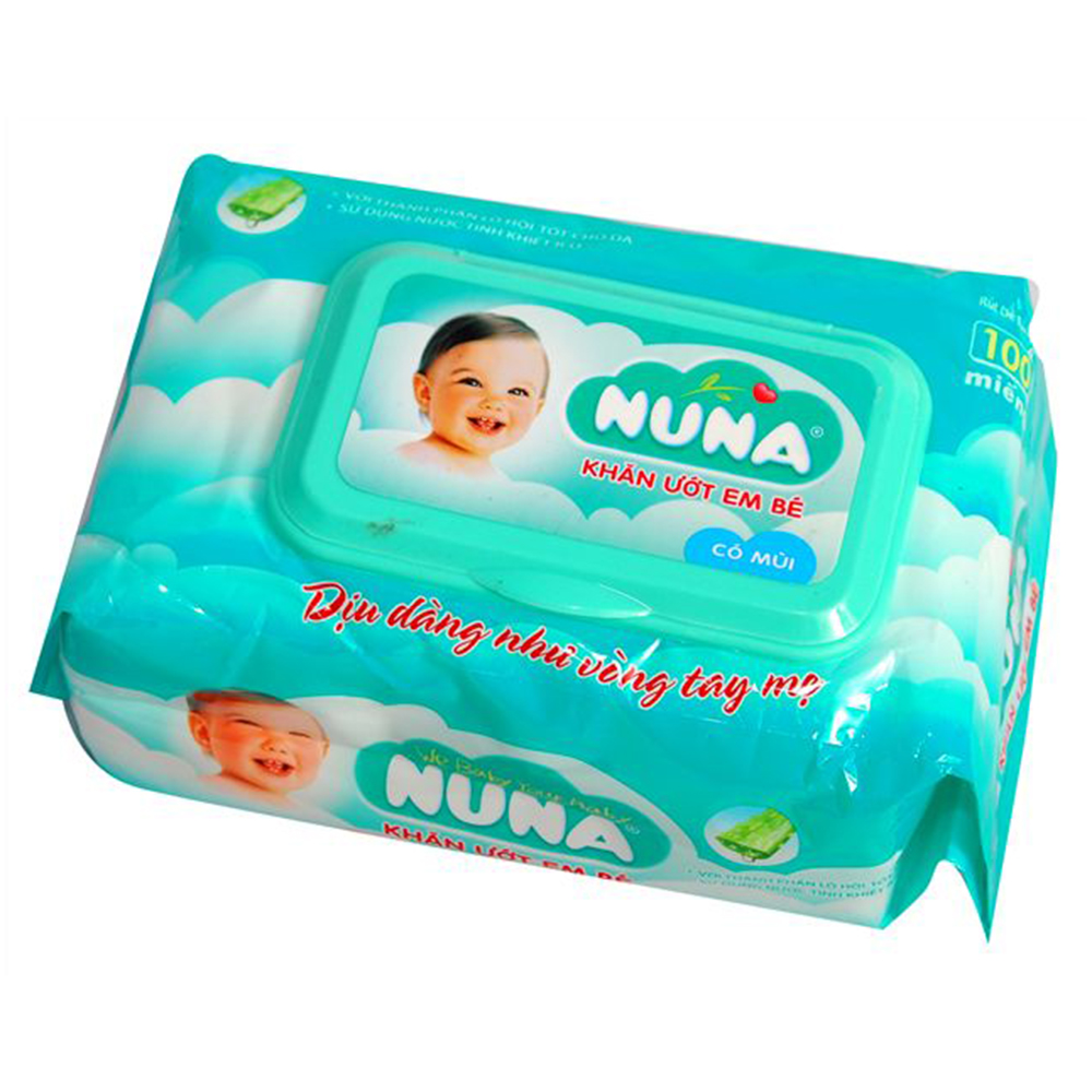 Khăn ướt em bé Nuna 100 miếng